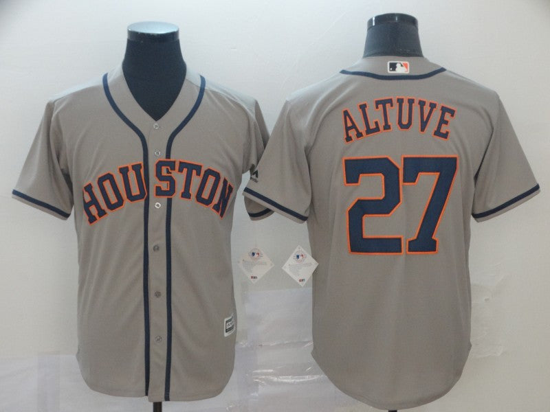 Jose Altuve Houston Astros gray jersey