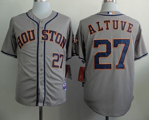 Jose Altuve Houston Astros grey jersey
