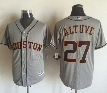 Jose Altuve Houston Astros grey jersey