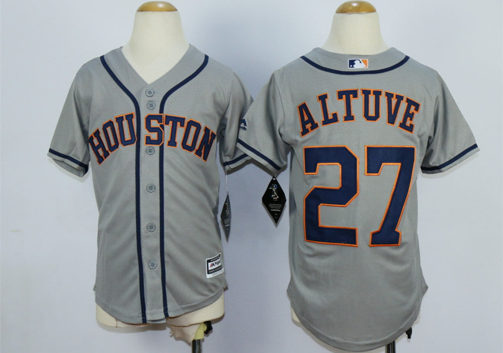Jose Altuve Houston Astros grey jersey