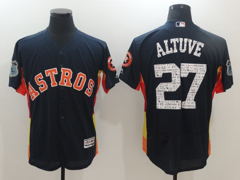 Jose Altuve Houston Astros navy jersey