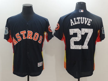 Jose Altuve Houston Astros navy jersey