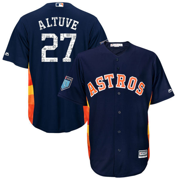 Jose Altuve Houston Astros navy jersey