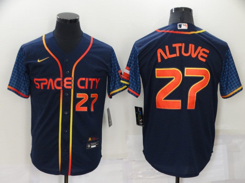 Jose Altuve Houston Astros navy City Connect jersey