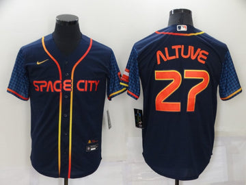 Jose Altuve Houston Astros navy City Connect jersey