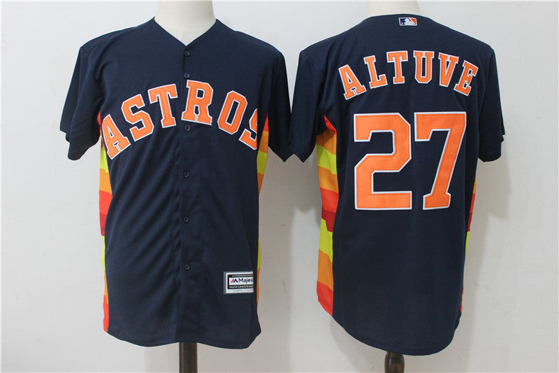 Jose Altuve Houston Astros navy Alternate jersey