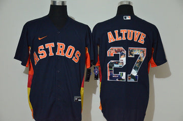 Jose Altuve Houston Astros navy jersey