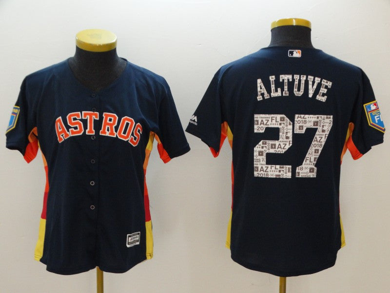 Jose Altuve Houston Astros navy jersey