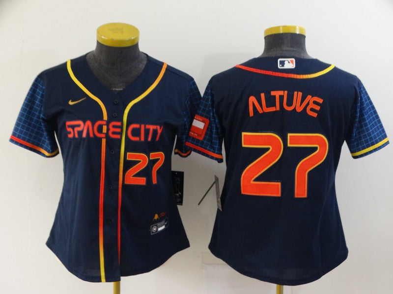 Jose Altuve Houston Astros navy City Connect jersey