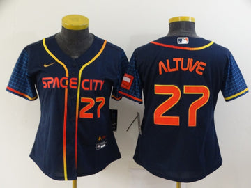 Jose Altuve Houston Astros navy City Connect jersey