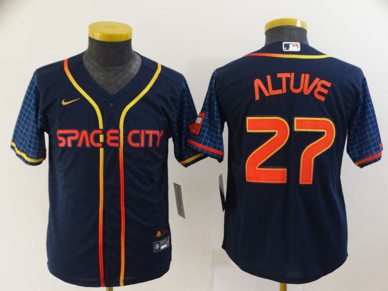 Jose Altuve Houston Astros navy City Connect jersey