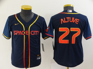 Jose Altuve Houston Astros navy City Connect jersey