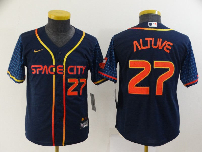 Jose Altuve Houston Astros navy City Connect jersey