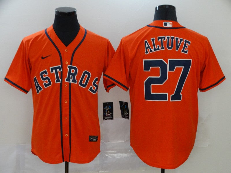 Jose Altuve Houston Astros orange jersey