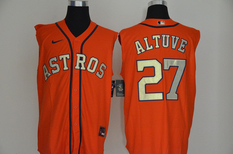 Jose Altuve Houston Astros orange jersey