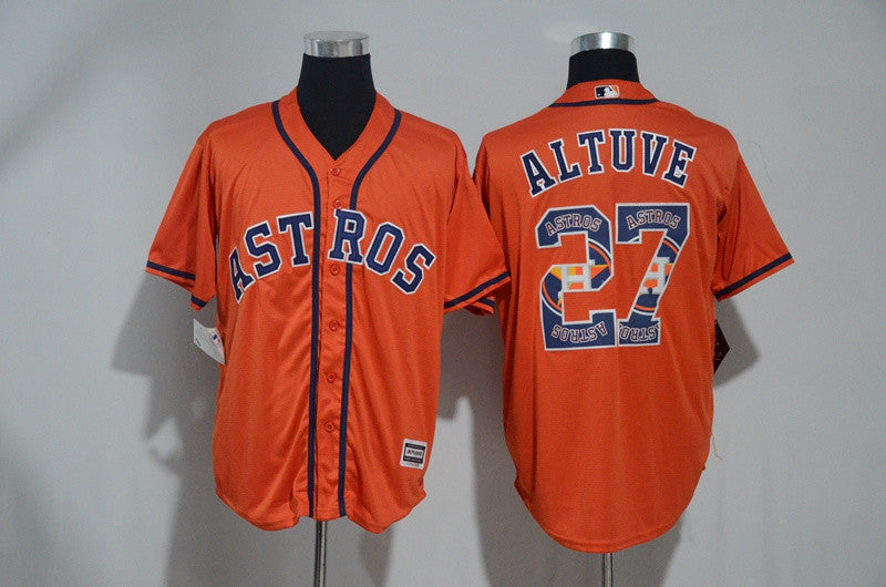 Jose Altuve Houston Astros orange jersey