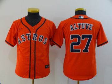 Jose Altuve Houston Astros orange jersey