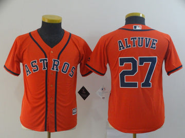 Jose Altuve Houston Astros orange jersey