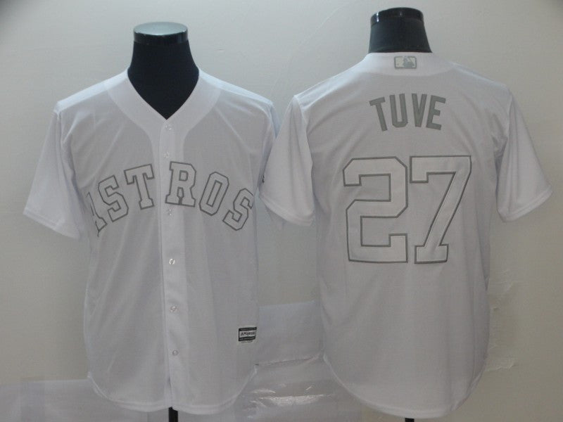 Jose Altuve Tuve Houston Astros white jersey