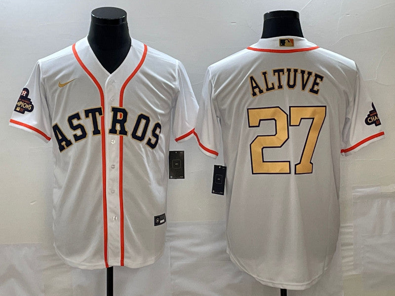 Jose Altuve Houston Astros white jersey