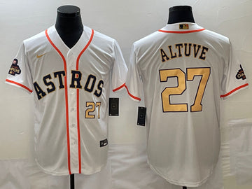 Jose Altuve Houston Astros white jersey