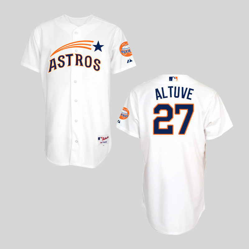 Jose Altuve Houston Astros white Throwback jersey