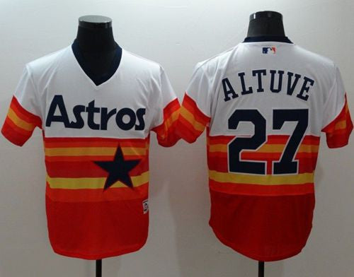 Jose Altuve Houston Astros white Authentic jersey