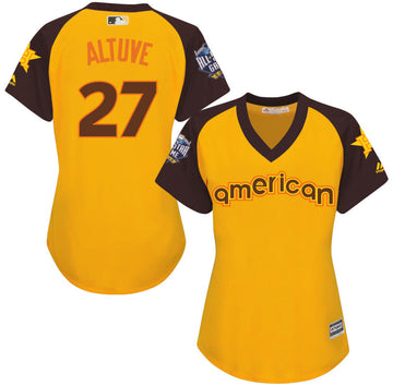 Jose Altuve Houston Astros yellow All-Star jersey