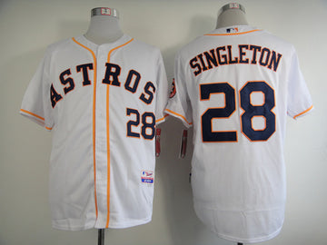 Singleton Houston Astros white jersey