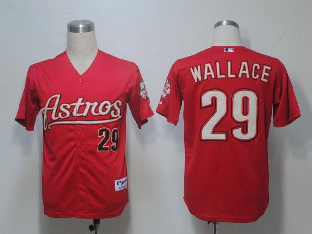 Wallace Houston Astros red jersey