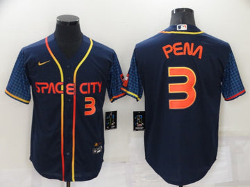 Jeremy Pena Houston Astros navy City Connect jersey