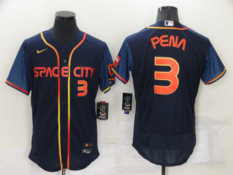 Jeremy Pena Houston Astros navy City Connect jersey