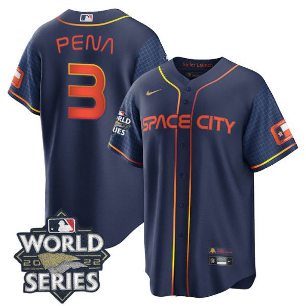 Jeremy Pena Houston Astros navy City Connect jersey