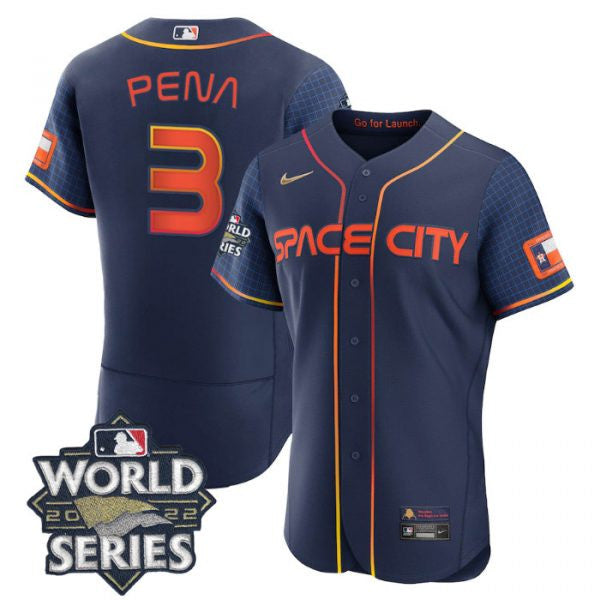 Jeremy Pena Houston Astros navy City Connect jersey