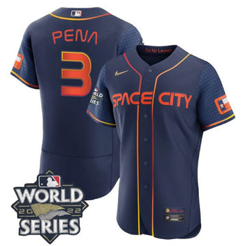 Jeremy Pena Houston Astros navy City Connect jersey