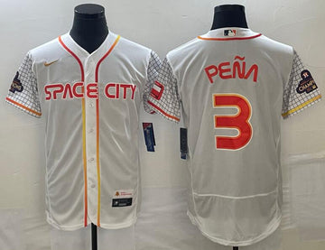 Jeremy Pena Houston Astros white City Connect jersey