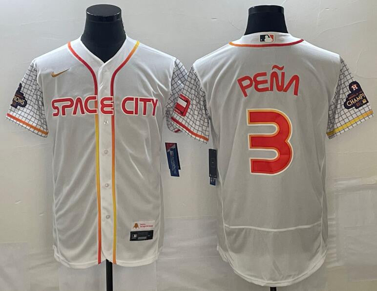 Jeremy Pena Houston Astros white City Connect jersey
