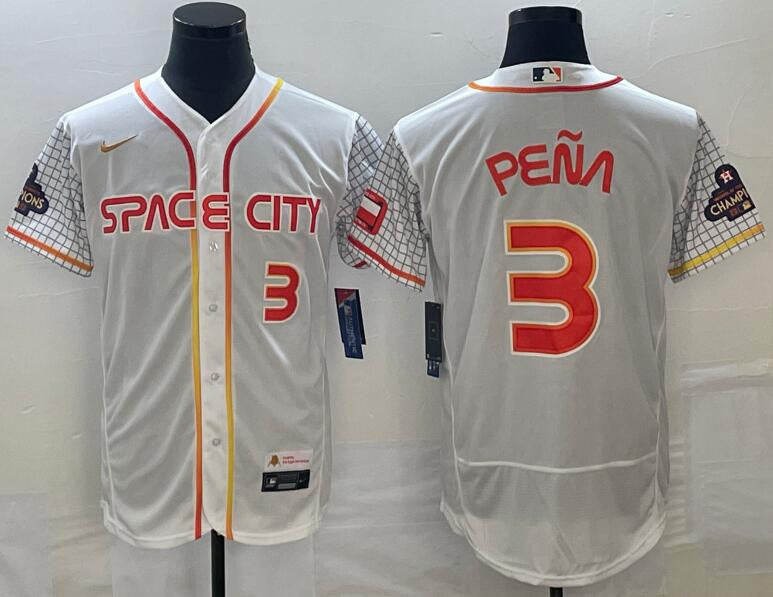 Jeremy Pena Houston Astros white City Connect jersey