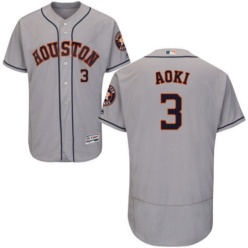 Norichika Aoki Houston Astros gray jersey