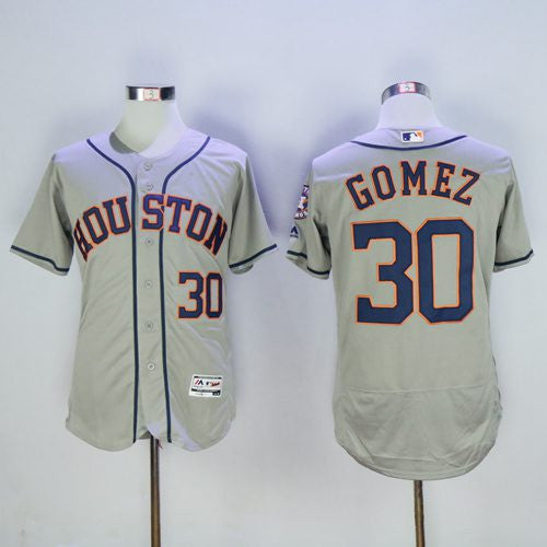 Carlos Gomez Houston Astros grey Authentic jersey
