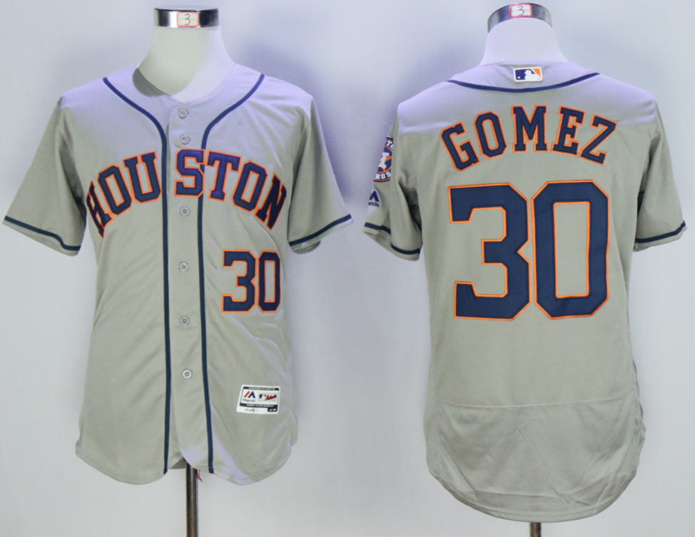 Carlos Gomez Houston Astros grey jersey