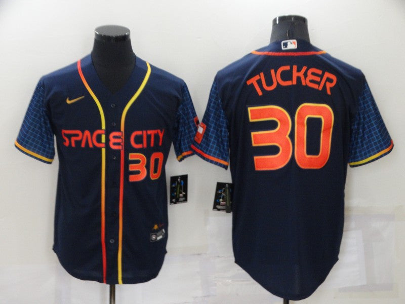 Kyle Tucker Houston Astros navy City Connect jersey