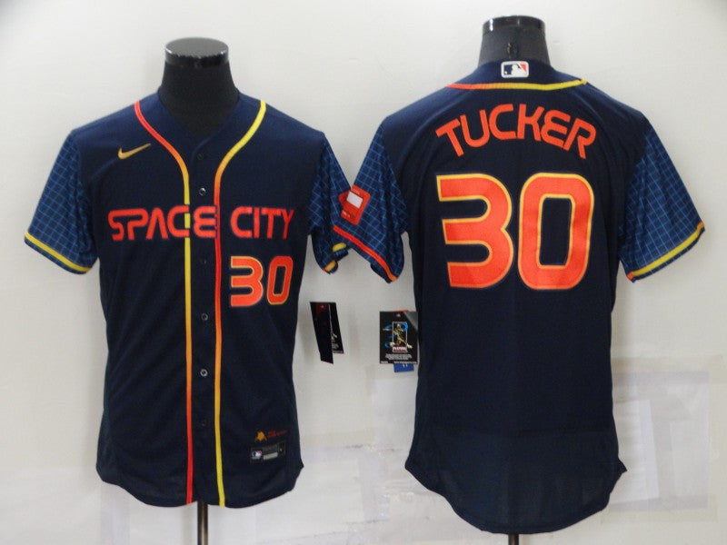 Kyle Tucker Houston Astros navy City Connect jersey