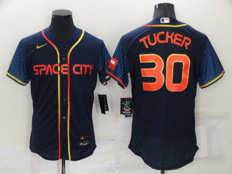 Kyle Tucker Houston Astros navy City Connect jersey