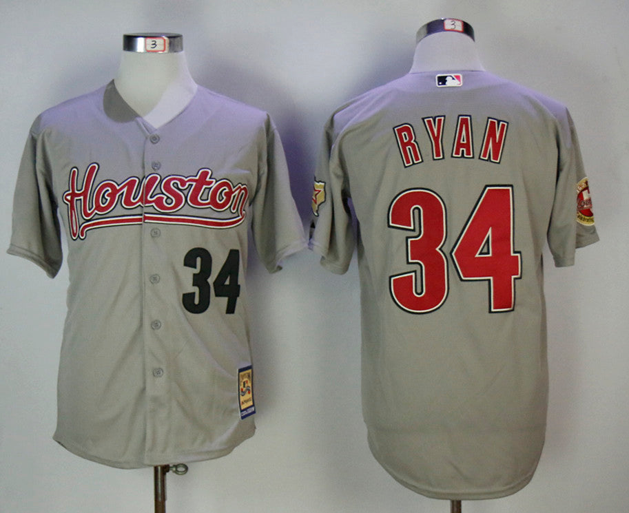 Nolan Ryan Houston Astros gray Cooperstown jersey