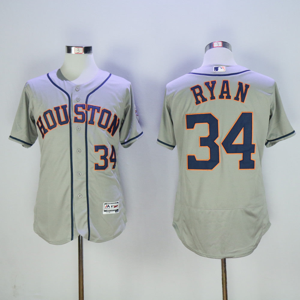 Nolan Ryan Houston Astros gray jersey
