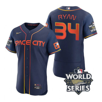 Nolan Ryan Houston Astros navy City Connect jersey