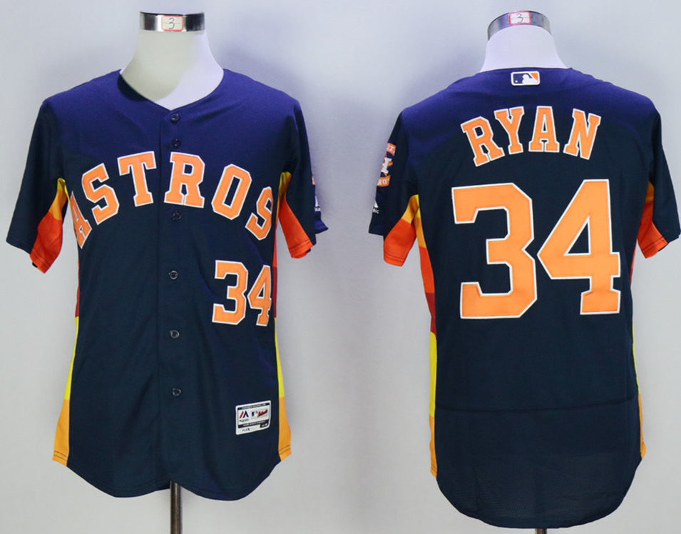 Nolan Ryan Houston Astros navy jersey