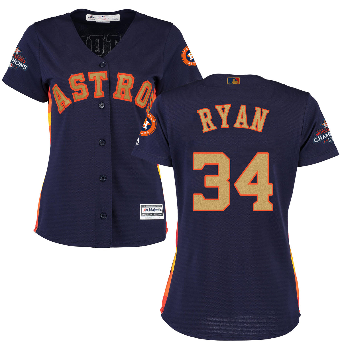 Nolan Ryan Houston Astros navy jersey