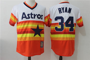 Nolan Ryan Houston Astros orange Cooperstown jersey
